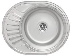 Кухонная мойка из нержавеющей стали Lidz 5745 0.8 мм Micro Decor (LIDZ5745MDEC)