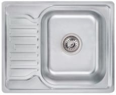 Кухонна мийка з нержавіючої сталі Lidz 5848 0.8 мм Decor (LIDZ5848DEC)