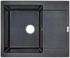 Кухонная мойка Lidz 625x500/200 BLA-03 черная (LIDZBLA03625500200)