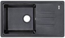 Кухонная мойка Lidz 780x435/200 BLM-14 черный металлик (LIDZBLM14780435200)