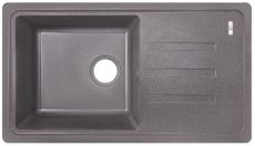 Кухонная мойка Lidz 780x435/200 GRE-04 темно-серая (LIDZGRE04780435200)