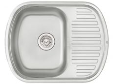 Кухонна мийка з нержавіючої сталі Qtap 6349 Satin (QT6349SAT08)