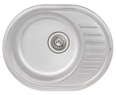Кухонная мойка из нержавеющей стали Qtap 5745 Satin (QT5745SAT08)