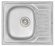 Кухонна мийка з нержавіючої сталі Qtap 5848 Satin (QT5848SAT08)