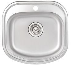 Кухонна мийка з нержавіючої сталі Qtap 4947 Micro Decor (QT4947MICDEC08)