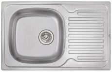 Кухонная мойка из нержавеющей стали Qtap 7850 Micro Decor (QT7850MICDEC08)