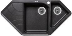 Кухонна мийка Lidz 1000x500/225 GRF-13 (LIDZGRF131000500225) матовий графіт