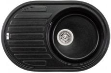 Кухонна мийка Lidz 780x500/200 BLM-14 (LIDZBLM14780500200) чорний