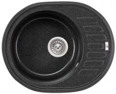 Кухонная мойка Lidz 620x500/200 GRF-13 (LIDZGRF13620500200) матовый графит