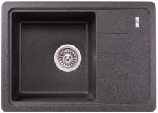Кухонная мойка Lidz 620x435/200 GRF-13 (LIDZGRF13620435200) матовый графит