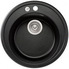 Кухонна мийка Lidz D510/200 BLM-14 (LIDZBLM14D510200) чорний