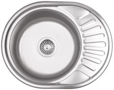 Кухонная мойка из нержавеющей стали Lidz 5745 Micro Decor 0,6 мм (LIDZ5745MDEC06)