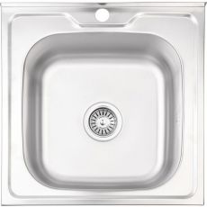 Кухонная мойка из нержавеющей стали Lidz 5050 Decor 0,8 мм (LIDZ5050DEC08)