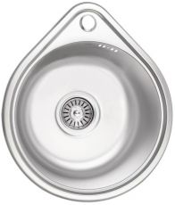 Кухонная мойка из нержавеющей стали Lidz 4539 Micro Decor 0,8 мм (LIDZ4539MDEC)