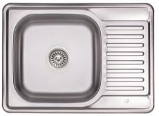 Кухонна мийка з нержавіючої сталі Lidz 6950 Micro Decor (LIDZ6950MDEC)