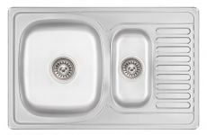 Кухонная мойка из нержавеющей стали Lidz 7850 Micro Decor (LIDZ7850MDEC)