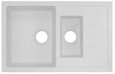 Кухонна мийка Qtap CS 7648 White білий (QT7648WHI650)
