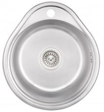 Кухонная мойка из нержавеющей стали Lidz 4843 Decor (LIDZ484306DEC180)