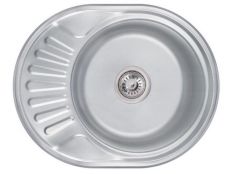 Кухонная мойка из нержавеющей стали Lidz 6044 Decor (LIDZ604406DEC160)