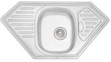 Кухонна мийка з нержавіючої сталі Qtap D490 Satin (QT9550SAT08)