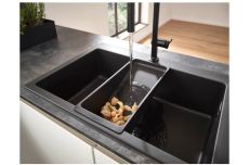 Кухонная мойка Hansgrohe S510-F660 GS черный графит (43313170) — фото 3