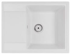 Кухонная мойка Qtap CS 6450 White белая (QT6450WHI650)