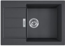 Кухонная мойка Franke SIRIUS S2D Slim 611-62 черная (143.0631.535)