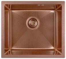 Кухонна мийка з нержавіючої сталі Qtap D4843BR Bronze бронза (QTD4843BRPVD10)