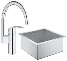 Комплект кухонна мийка Grohe K700 31578SD0 зі змішувачем Grohe Eurosmart 33202002 (31578SD033202002)