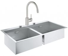 Комплект кухонна мийка K800 31585SD0 зі змішувачем Grohe Concetto 32663DC3 (31585SD032663DC3)