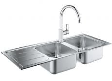Комплект кухонна мийка Grohe K500 31588SD0 зі змішувачем Grohe BauLoop 31368001 (31588SD031368001)