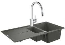 Комплект кухонна мийка Grohe K400 31642AT0 зі змішувачем Grohe Eurosmart Cosmopolitan 31481001 (31642AT031481001)
