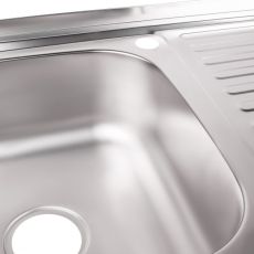 Кухонна мийка Kroner KRP Satin-5080L 0.8мм (CV022820) — фото 4