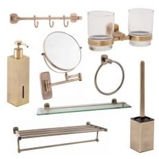 Набір аксесуарів Qtap Liberty Antic Bronze 1 8в1 бронза (QTLIBANT1157245714)