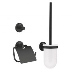 Набір аксесуарів 3в1 Grohe QuickFix Start Black чорний матовий(412042430)
