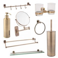Набір аксесуарів Qtap Liberty Antic Bronze 2 8в1 бронза (QTLIBANT115045715)