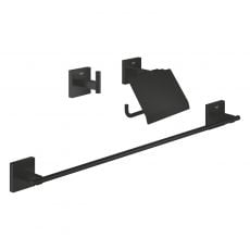 Комплект аксесуарів 3 в 1 Grohe QuickFix Start Cube чорний матовий (411242430)