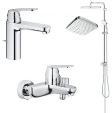 Набір змішувачів для ванни з душовою системою Grohe Eurosmart Cosmopolitan (126112R)