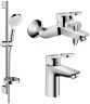 Набор смесителей для ванны 3в1 Hansgrohe LOGIS LOOP 100 (1062019)