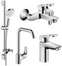 Набор смесителей для ванны 4в1 Hansgrohe LOGIS LOOP 100/260 (1172019)