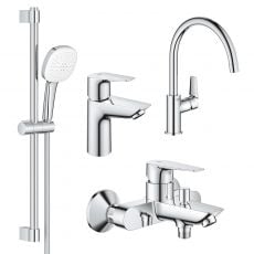 Набір змішувачів для ванни та кухні Grohe BauEdge (UA123218K1)
