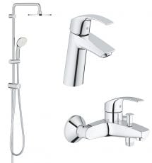 Набор смесителей для ванны Grohe Eurosmart Tempesta 200 (123246R)