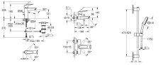 Комплект смесителей для ванной комнаты Grohe QuickFix Start (UA202301MQ) — фото 18