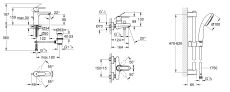 Комплект смесителей для ванной комнаты Grohe QuickFix Get (UA202701MQ) — фото 11