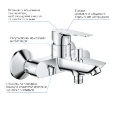 Комплект змішувачів для ванної кімнати і кухні Grohe QuickFix Start Edge (UA202501SK) — фото 16