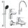 Комплект смесителей для ванной комнаты и кухни Grohe QuickFix Start Edge (UA202501SK)