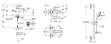 Комплект смесителей для ванной комнаты Grohe QuickFix Start ColdStart (UA202301ME) — фото 18