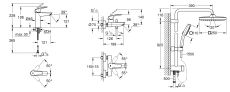 Набор смесителей для ванны с душевой системой Grohe Eurosmart Tempesta Cube 250 (UA123246R1) — фото 12
