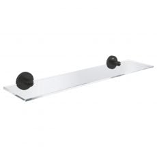 Поличка під дзеркало Grohe QuickFix Start Black чорна матова (412022430)