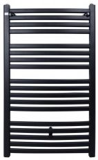 Сушарка для рушників водяна Qtap Dias (BLA) P18 100x60 см чорний матовий (QTDIASBLAP181000600HY)